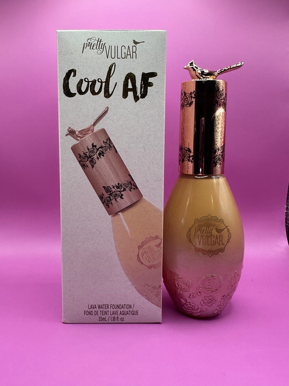 Pretty Vulgar Lava Water Foundation – Shade 36 – New in Box Pretty Bird